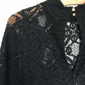 Black lace cocktail dress